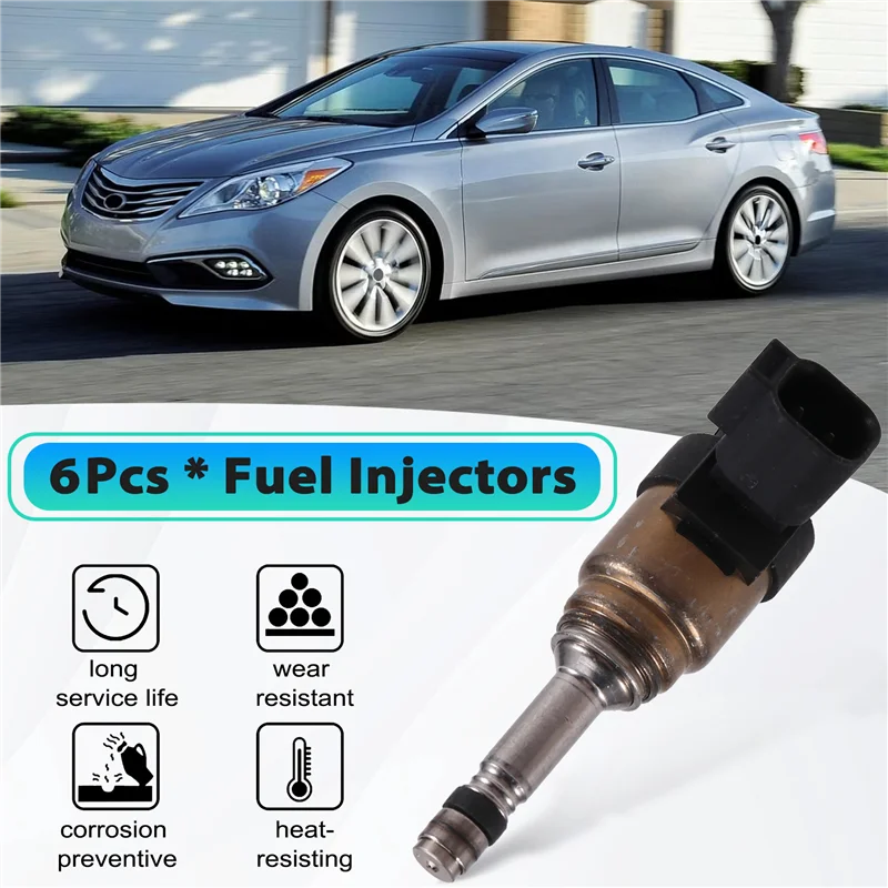 NEW-6PCS Fuel Injectors 35310-3C560 353103C560 For Hyundai Genesis Coupe For Kia Auto
NEW-6PCS Fuel Injectors 35310-3C560 353103C560 For Hyundai Genesis Coupe For Kia Auto
