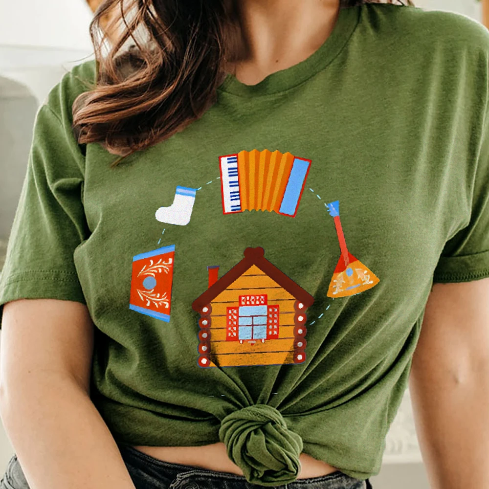 Y2K Women‘s Clothes Cotton Casual T-Shirt Crew Neck Graphic Tees Street Wear Colorful Cute Cartoon Russian Style Accordion
Y2K Women‘s Clothes Cotton Casual T-Shirt Crew Neck Graphic Tees Street Wear Colorful Cute Cartoon Russian Style Accordion