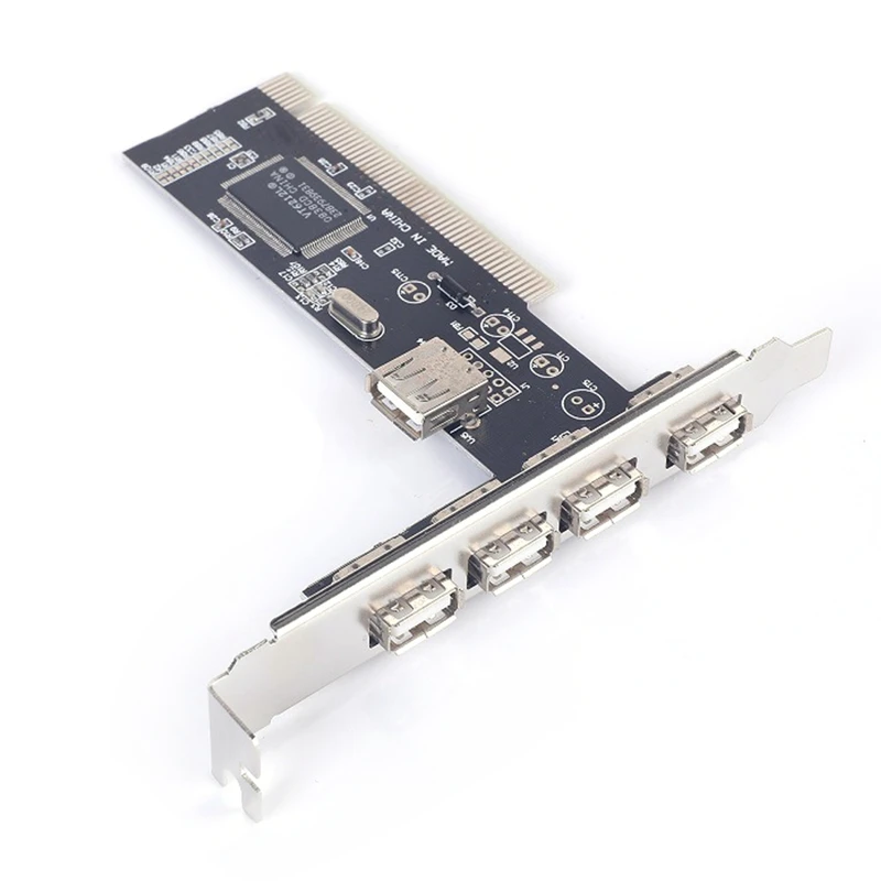 USB 2.0 4 Port 480Mbps High Speed VIA HUB PCI Controller Card Adapter PCI Cards For Vista Windows ME XP 2000 98 SE
USB 2.0 4 Port 480Mbps High Speed VIA HUB PCI Controller Card Adapter PCI Cards For Vista Windows ME XP 2000 98 SE
