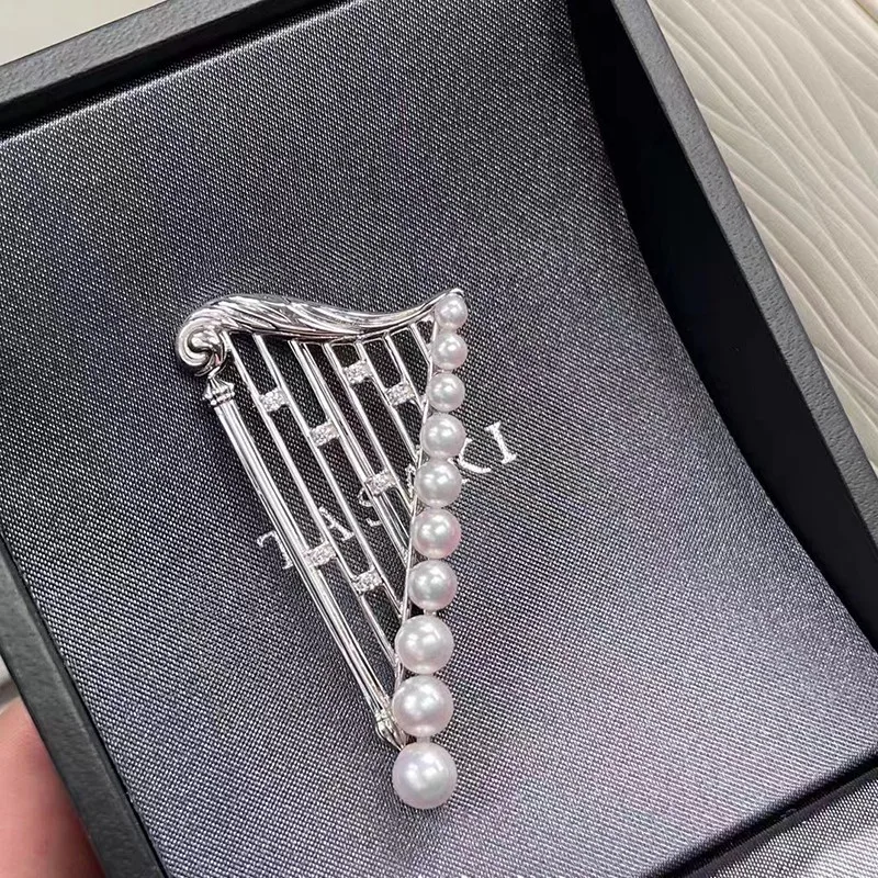 3Pcs/Lot 2023 Harp Design Natural Freshwater Pearl Breastpin Women Handmade Making Jewelry Components
3Pcs/Lot 2023 Harp Design Natural Freshwater Pearl Breastpin Women Handmade Making Jewelry Components