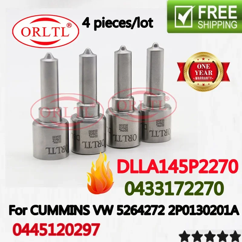 4 шт. 0445120297 форсунка DLLA145P2270 OEM 0433172270 форсунка Common Rail для распыления форсунок CUMMINS VW 5264272 2P0130201A
4 шт. 0445120297 форсунка DLLA145P2270 OEM 0433172270 форсунка Common Rail для распыления форсунок CUMMINS VW 5264272 2P0130201A