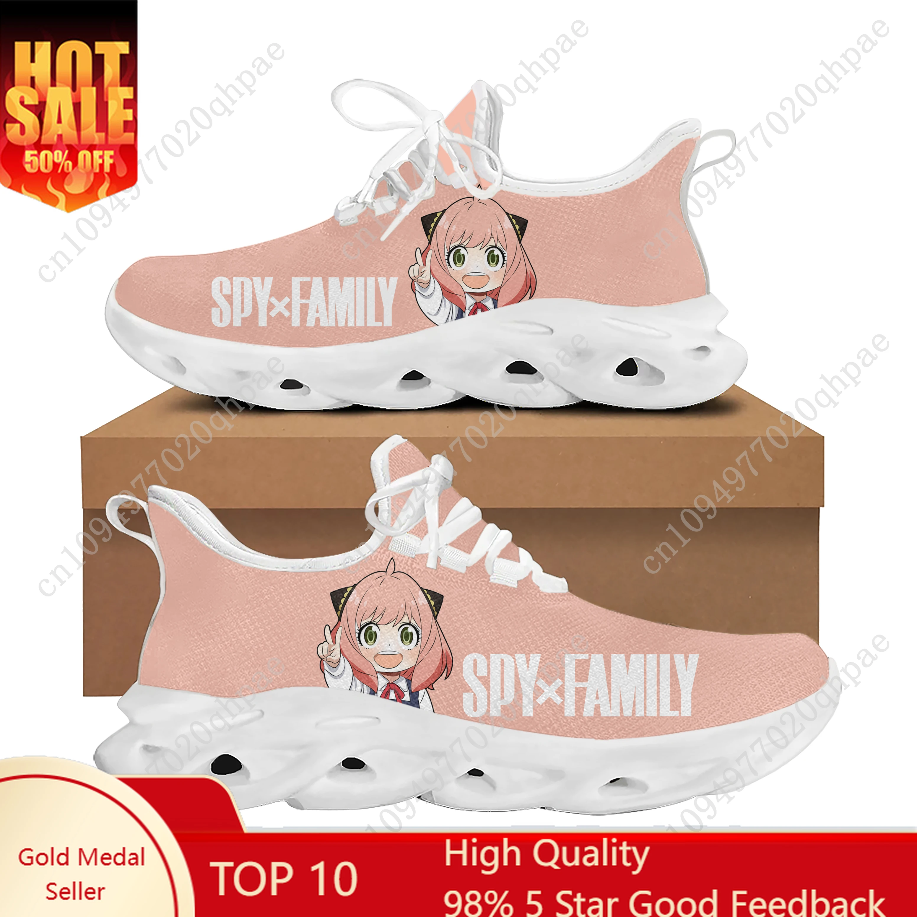 SPY×FAMILY Flats Sneakers Mens Womens Sports Running Shoes High Quality DIY Sneaker Lace Up Mesh Footwear Tailor-made Shoe
SPY×FAMILY Flats Sneakers Mens Womens Sports Running Shoes High Quality DIY Sneaker Lace Up Mesh Footwear Tailor-made Shoe