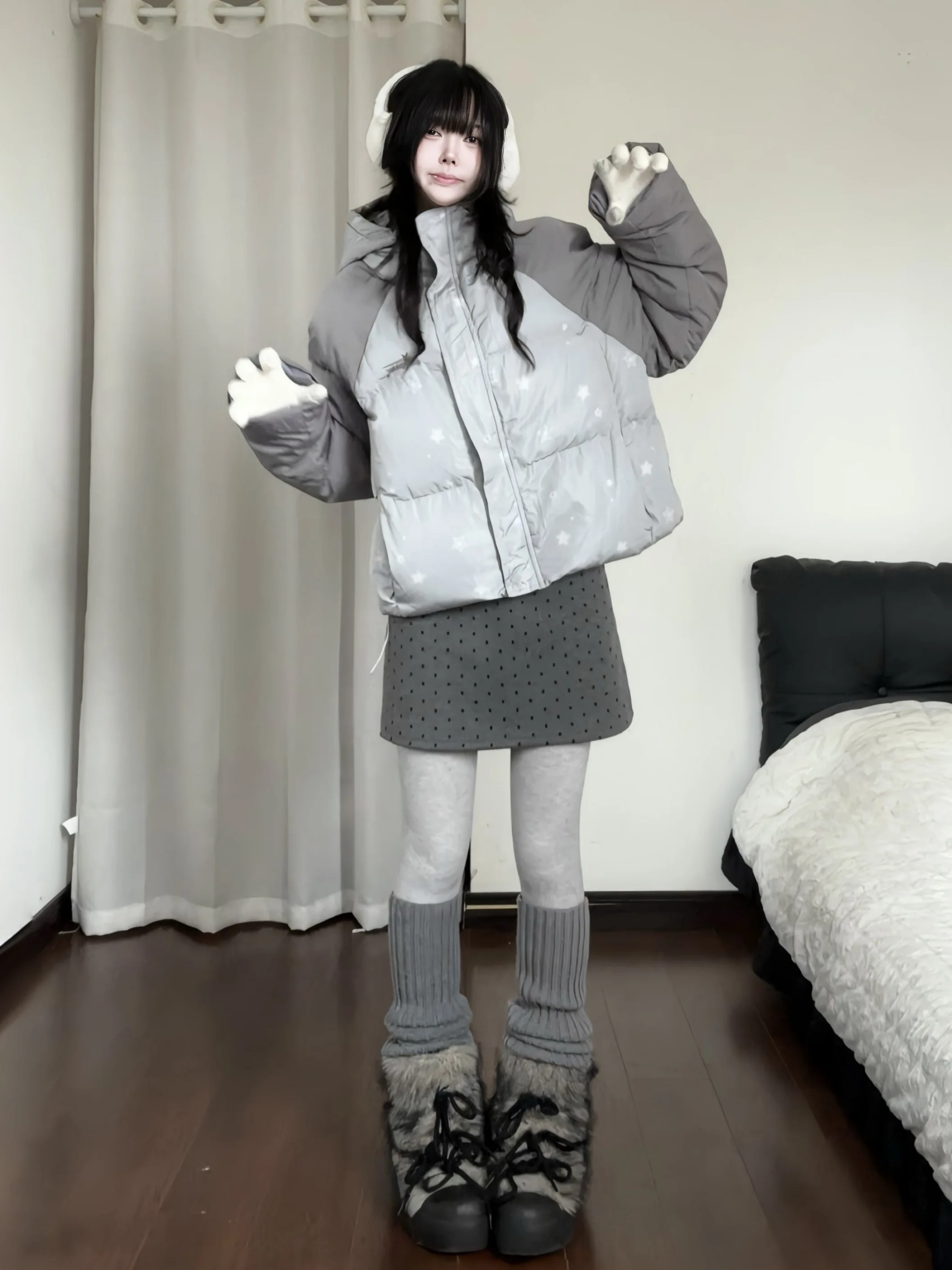 Оригинальный дизайн, хлопковая куртка с узором звезды, женская зимняя верхняя одежда с вставками, теплое пальто с хлебом
Оригинальный дизайн, хлопковая куртка с узором звезды, женская зимняя верхняя одежда с вставками, теплое пальто с хлебом