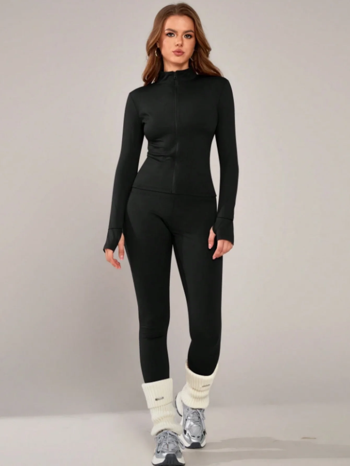 Уличный комплект для фитнеса и йоги, весна, лето, осень, плотно облегающая молния, спортивная одежда для бега, тенниса, куртка, брюки, тренировки в тренажерном зале Ense
Уличный комплект для фитнеса и йоги, весна, лето, осень, плотно облегающая молния, спортивная одежда для бега, тенниса, куртка, брюки, тренировки в тренажерном зале Ense