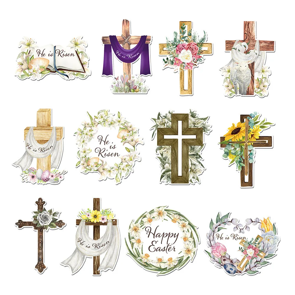 12Pcs Retro Easter Cross Paper Hanging Ornaments for Happy Easter Theme Birthday Party Background Decoration Supplies
12Pcs Retro Easter Cross Paper Hanging Ornaments for Happy Easter Theme Birthday Party Background Decoration Supplies
