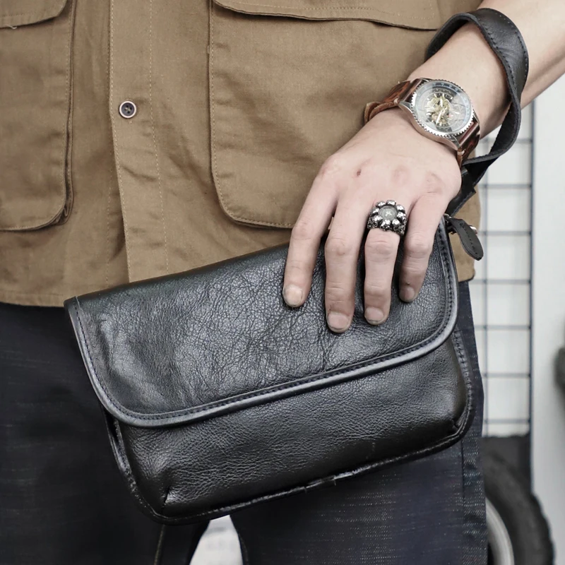Men's Shoulder Bag Clutch Bag Genuine Leather Messenger Bag Top Layer Cowhide Clutch Vegetable Tanned Leather Handbag
Men's Shoulder Bag Clutch Bag Genuine Leather Messenger Bag Top Layer Cowhide Clutch Vegetable Tanned Leather Handbag