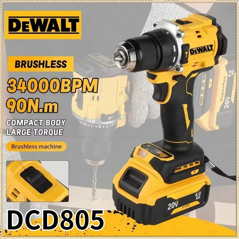 Бесщеточная ударная дрель-шуруповерт DEWALT DCD805, аккумуляторная, многофункциональная, для инструментов DEWALT
Бесщеточная ударная дрель-шуруповерт DEWALT DCD805, аккумуляторная, многофункциональная, для инструментов DEWALT