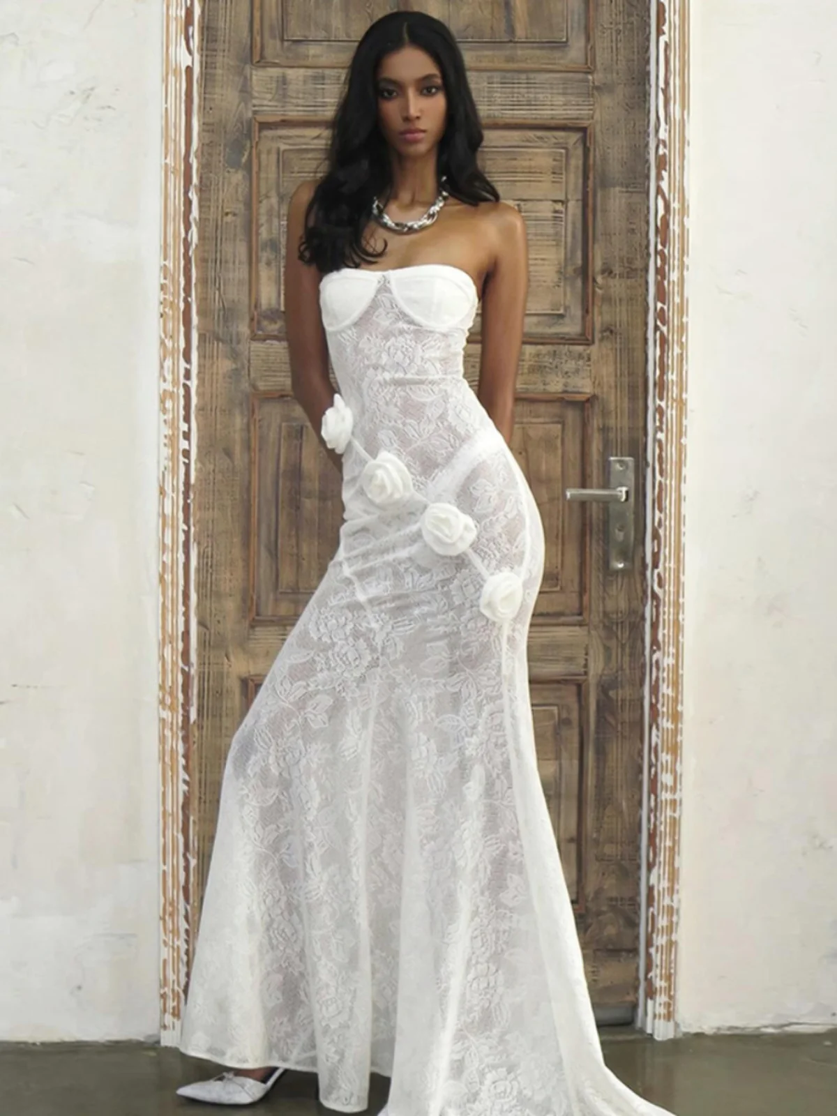 Сексуальное длинное платье с цветочным принтом на бретельках, женское кружевное облегающее платье с высокой талией, одно плечо, нейлоновое полиэфирное волокно
Сексуальное длинное платье с цветочным принтом на бретельках, женское кружевное облегающее платье с высокой талией, одно плечо, нейлоновое полиэфирное волокно