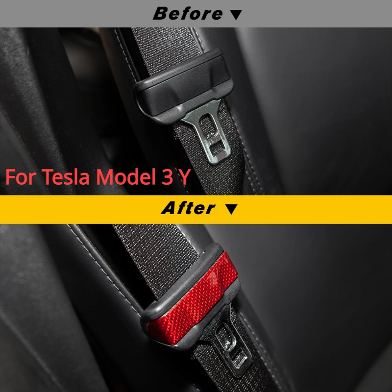 2Pcs Car Safety Belt Clip Protector Real Carbon Fiber Seatbelt Buckle Protective Cover For Tesla Model 3/Y 2017-2023 Accessories
2Pcs Car Safety Belt Clip Protector Real Carbon Fiber Seatbelt Buckle Protective Cover For Tesla Model 3/Y 2017-2023 Accessories
