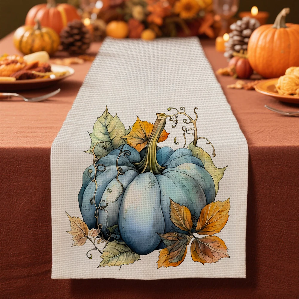 Blue Pumpkin pattern Table Runner for table decoration & accessories Thanksgiving Day tablecloth autumn decor
Blue Pumpkin pattern Table Runner for table decoration & accessories Thanksgiving Day tablecloth autumn decor