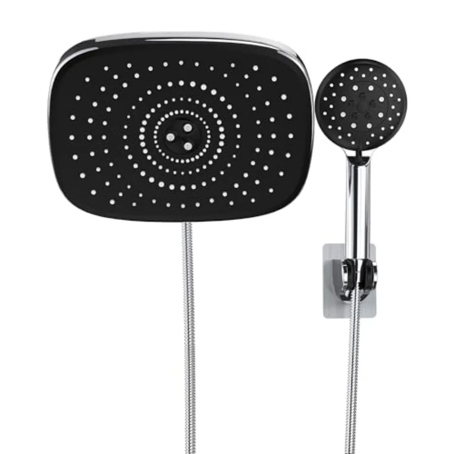 10'' Rain Shower Head with Handheld, High Pressure Rainfall Showerhead Combo with 5 Handheld Water Spray Modes for Bathroom Acc
10'' Rain Shower Head with Handheld, High Pressure Rainfall Showerhead Combo with 5 Handheld Water Spray Modes for Bathroom Acc