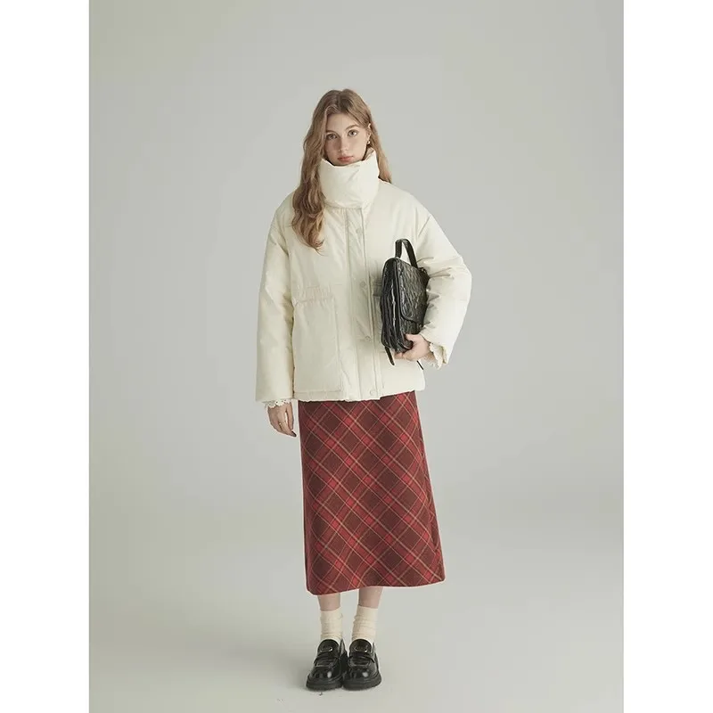 High Waist A-Line Skirt Tee Colors Plaid Slimming Skirt Commute Sle Thiened down Filling Regular Length Skirt
High Waist A-Line Skirt Tee Colors Plaid Slimming Skirt Commute Sle Thiened down Filling Regular Length Skirt