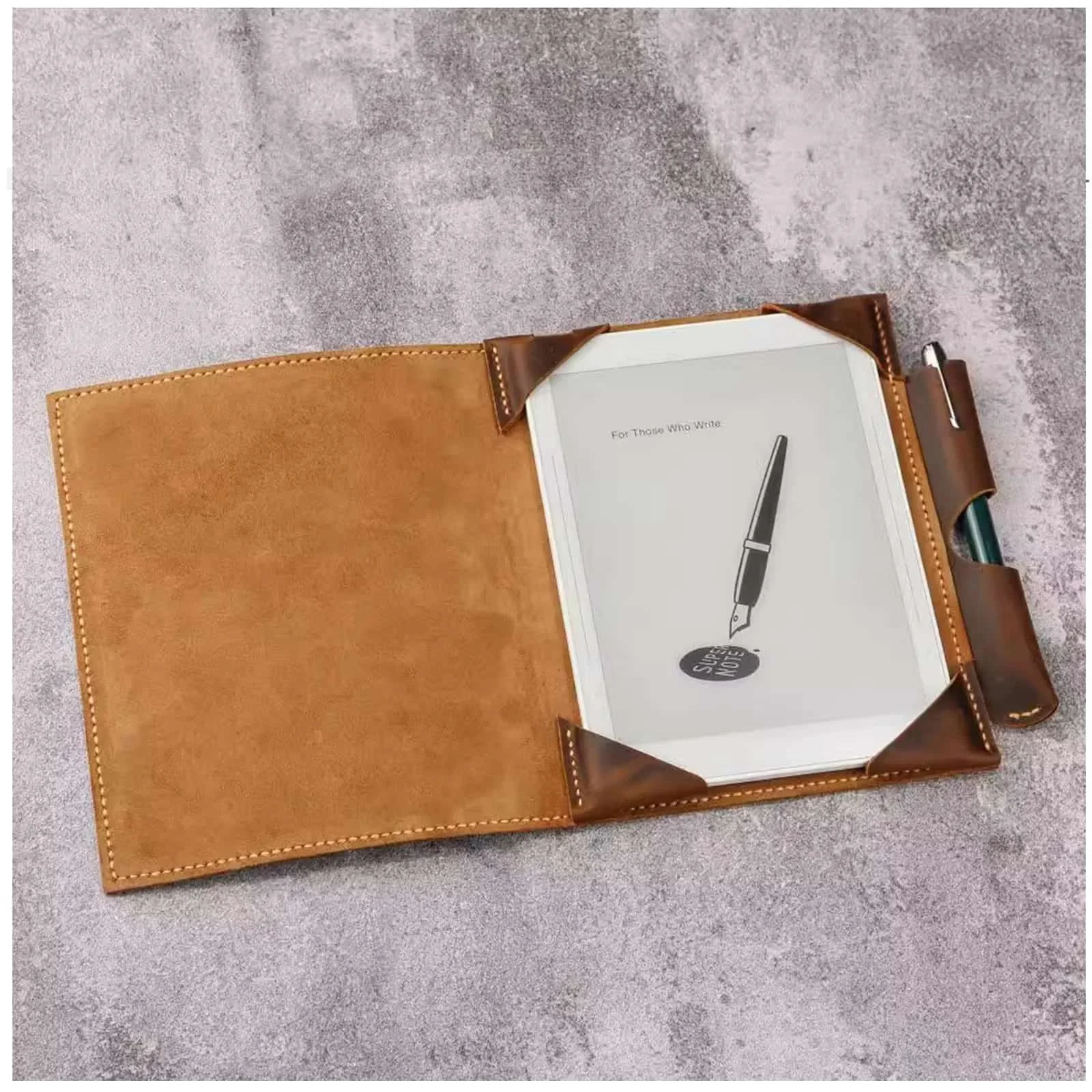 Genuine Leather Cover Case for Supernote A5X A6X 2 Simple Retro Note Folding Case with Pen Holder Business Office Supplies
Genuine Leather Cover Case for Supernote A5X A6X 2 Simple Retro Note Folding Case with Pen Holder Business Office Supplies