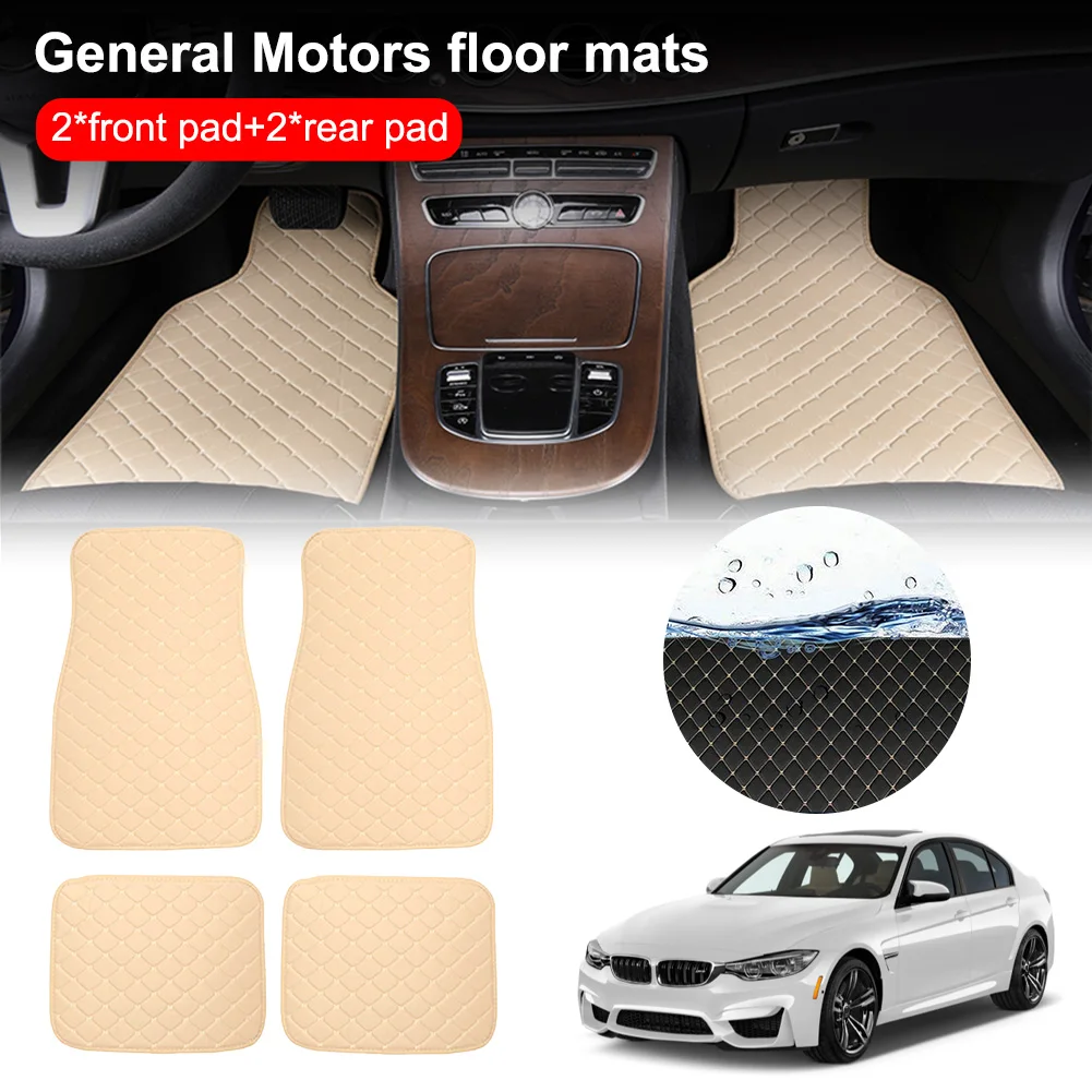 4PCS Universal Car Floor Mats PU Leather Waterproof Auto Foot Pad Protector Carpet Front and Rear Mats Set Auto Accessories
4PCS Universal Car Floor Mats PU Leather Waterproof Auto Foot Pad Protector Carpet Front and Rear Mats Set Auto Accessories