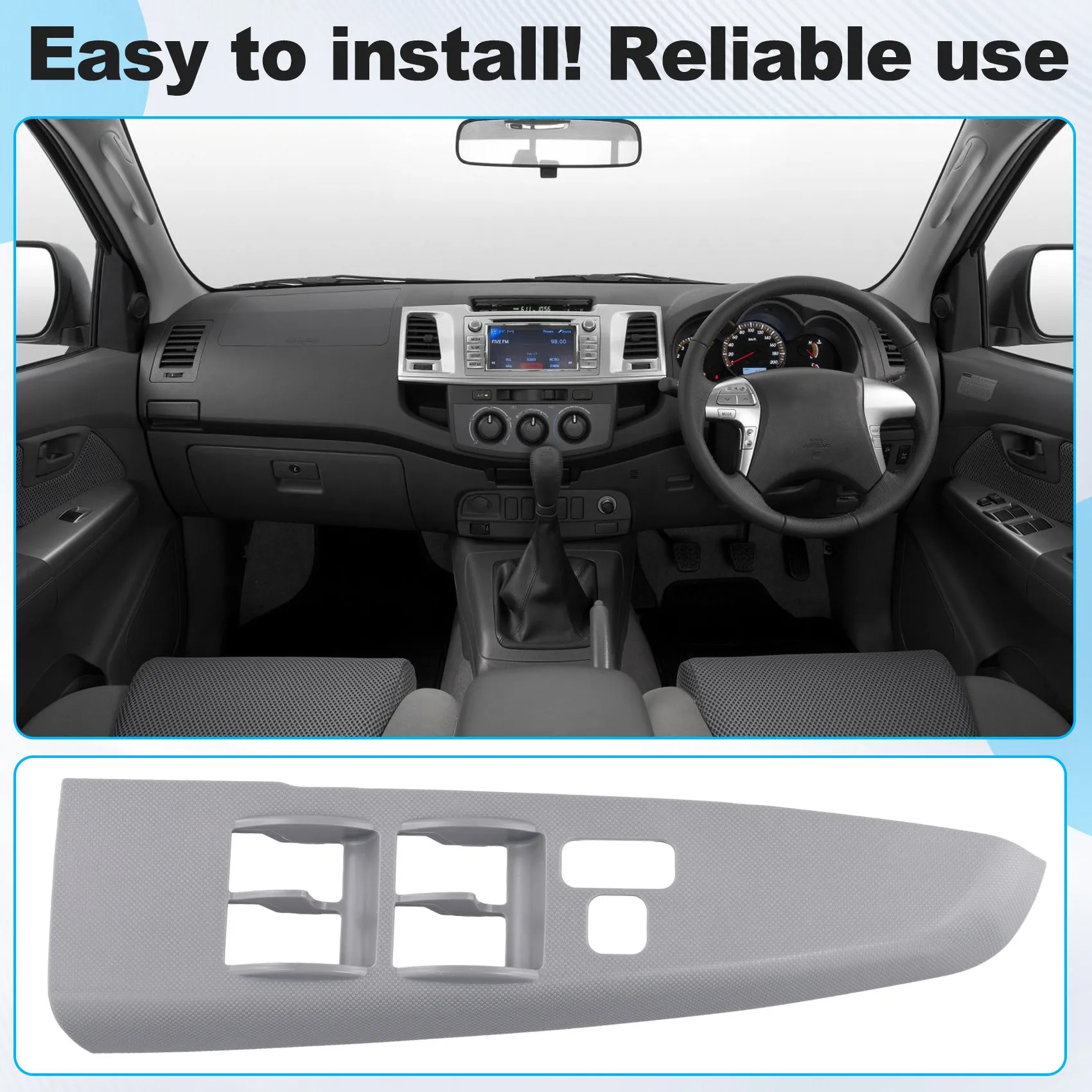 ABHY-Left Front Door Armrest Upper Panel 74232-0K020-B0 For Toyota Hilux Fortuner VIGO 2005-2014 Window Switch Bezel Cover
ABHY-Left Front Door Armrest Upper Panel 74232-0K020-B0 For Toyota Hilux Fortuner VIGO 2005-2014 Window Switch Bezel Cover
