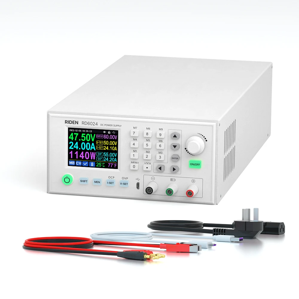 1440 Вт 6024 Собранный набор 60 В 24 А USB AC в DC Регулируемый цифровой контроль Лабораторный аккумулятор с регулируемой зарядкой Лабораторный источник питания 
1440 Вт 6024 Собранный набор 60 В 24 А USB AC в DC Регулируемый цифровой контроль Лабораторный аккумулятор с регулируемой зарядкой Лабораторный источник питания