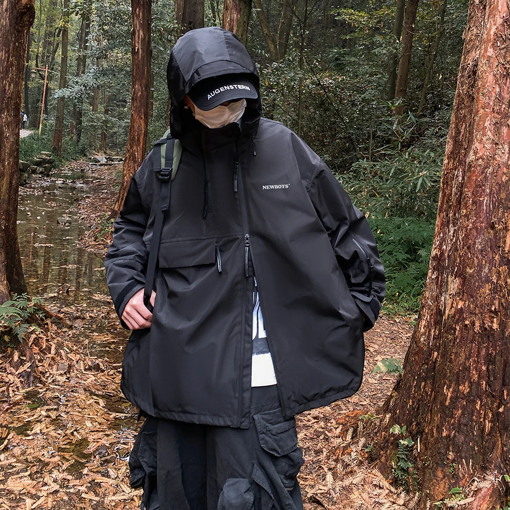 Casual Outdoor Men's Workwear Jaet y Spring Autumn Trendy Brand Windproof Fce Lined Zipper Decorated Loose Fit
Casual Outdoor Men's Workwear Jaet y Spring Autumn Trendy Brand Windproof Fce Lined Zipper Decorated Loose Fit