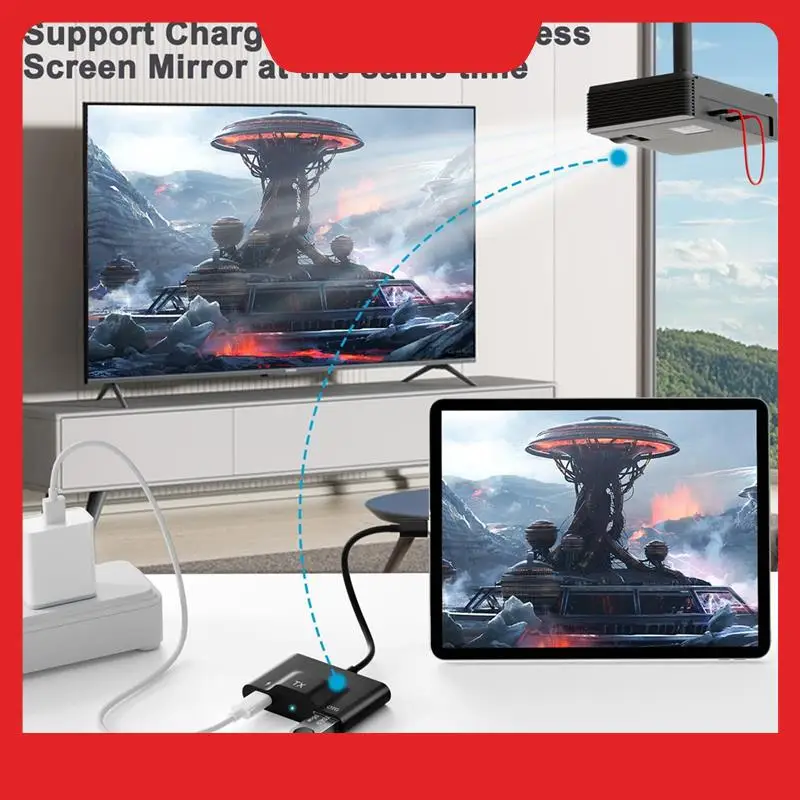 Беспроводной совместимый передатчик и приемник, беспроводная связь USB C, совместимая с потоковым видео-аудио в телевизор/монитор
Беспроводной совместимый передатчик и приемник, беспроводная связь USB C, совместимая с потоковым видео-аудио в телевизор/монитор