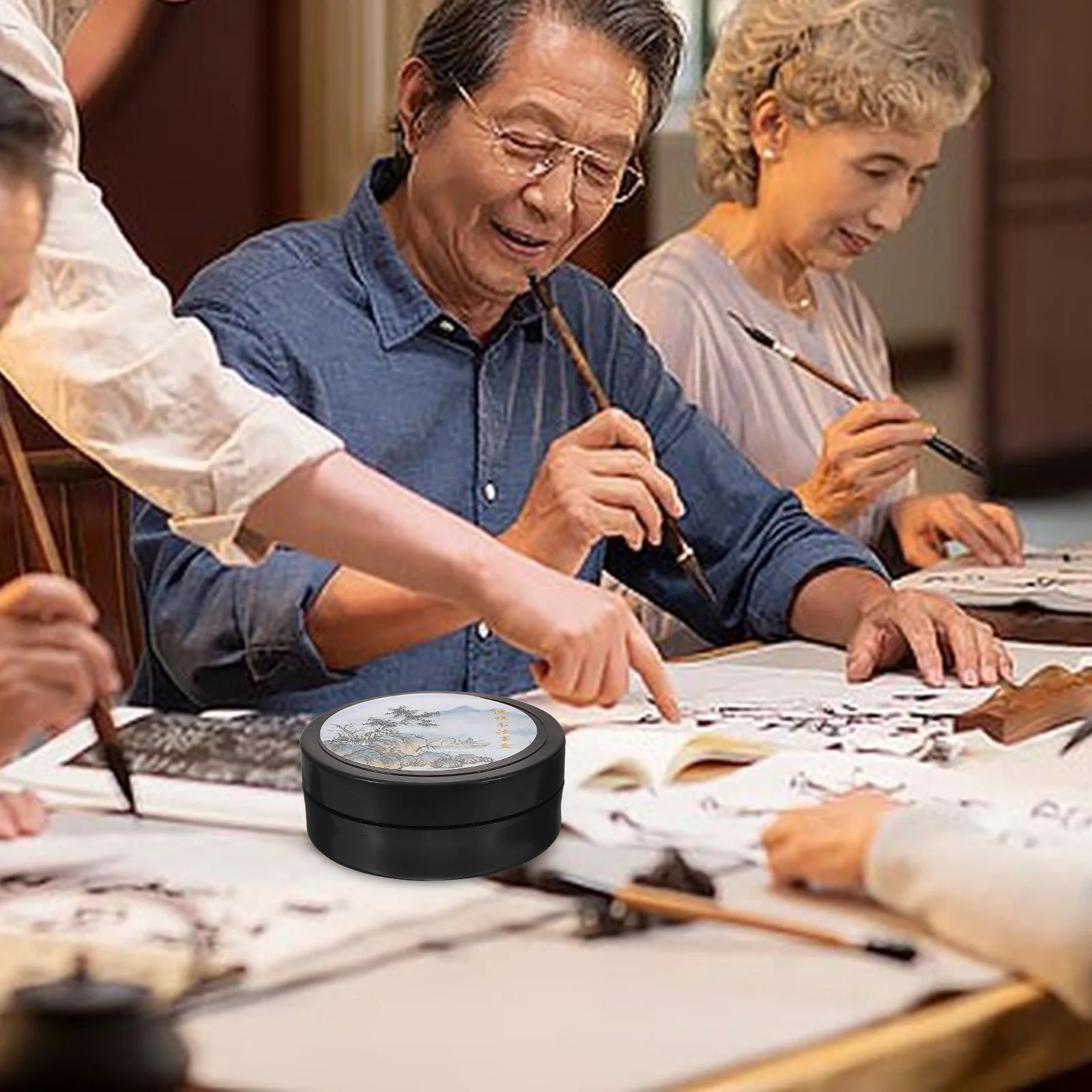 Preserve Lidded Ink Well Dish Chinese Plastic Inkslab Smooth Surface Calligraphy Ink Stone for Writing Painting
Preserve Lidded Ink Well Dish Chinese Plastic Inkslab Smooth Surface Calligraphy Ink Stone for Writing Painting