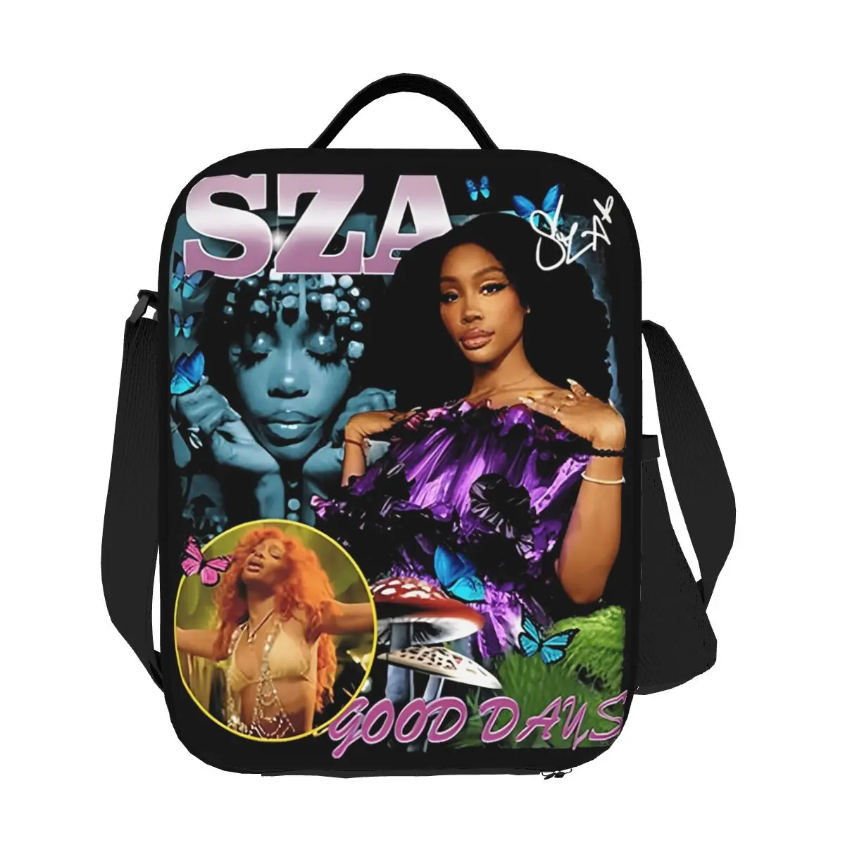 Классическая изолированная сумка для обеда SZA Album для женщин и детей, герметичные коробки для еды, термосумка для ланча
Классическая изолированная сумка для обеда SZA Album для женщин и детей, герметичные коробки для еды, термосумка для ланча