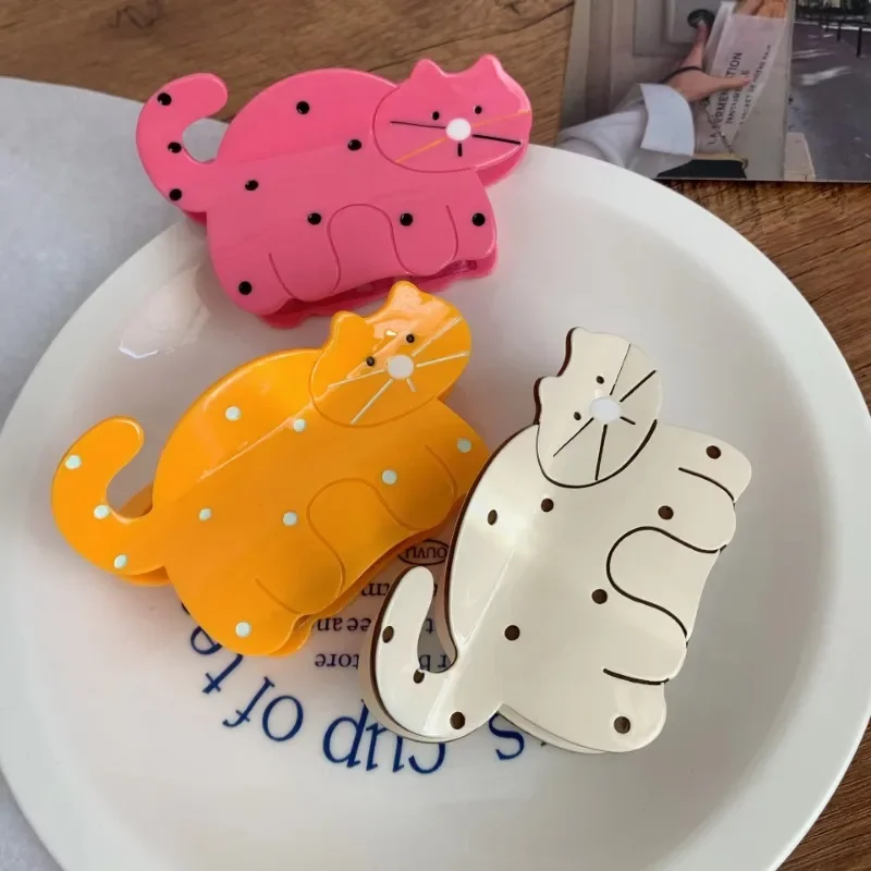 New Cartoon 3 Color Cat Hair Claw Cute Kitten Acetate Animal Crab Hair Clip Hairpin for Women Girls Headwear Hair Accessories
New Cartoon 3 Color Cat Hair Claw Cute Kitten Acetate Animal Crab Hair Clip Hairpin for Women Girls Headwear Hair Accessories