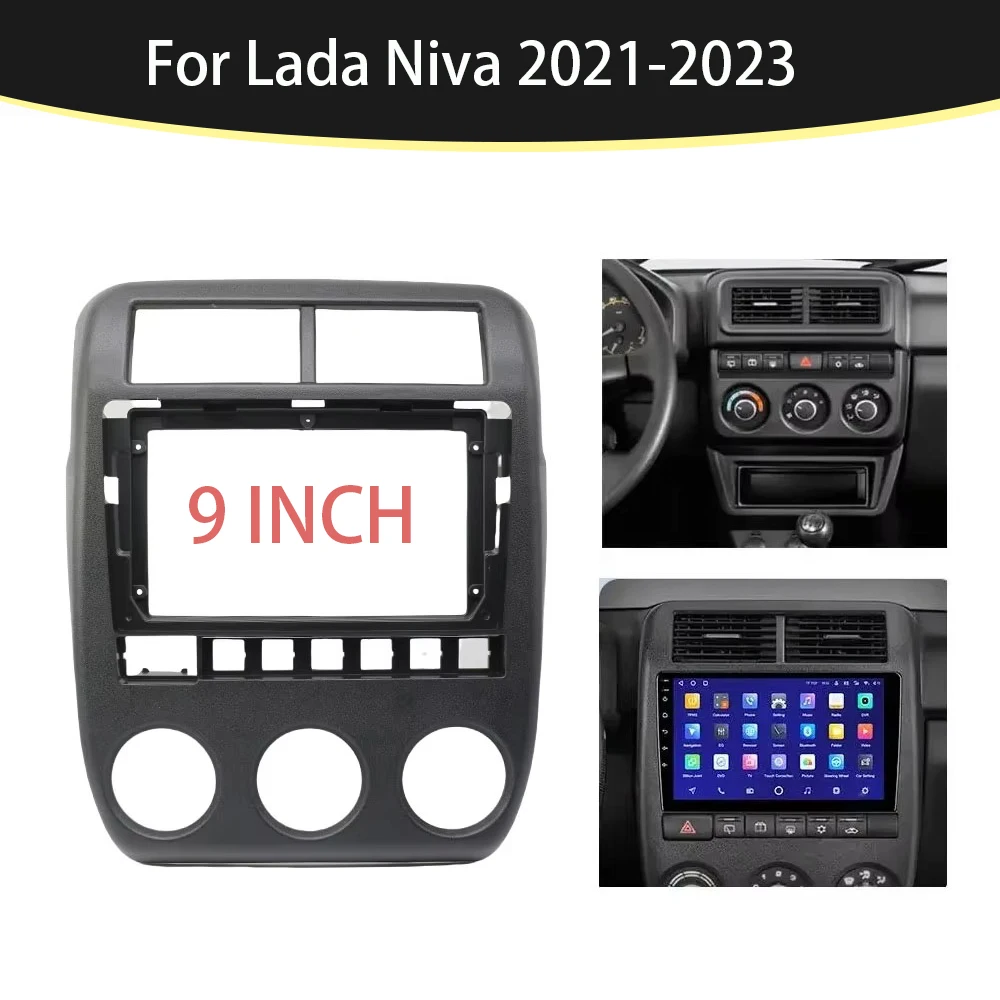 9 inch Car Fascia Radio Panel For Lada Niva 2021-2023 Dash Kit Install Plate Facia Console Adapter Cover Trim Frame
9 inch Car Fascia Radio Panel For Lada Niva 2021-2023 Dash Kit Install Plate Facia Console Adapter Cover Trim Frame