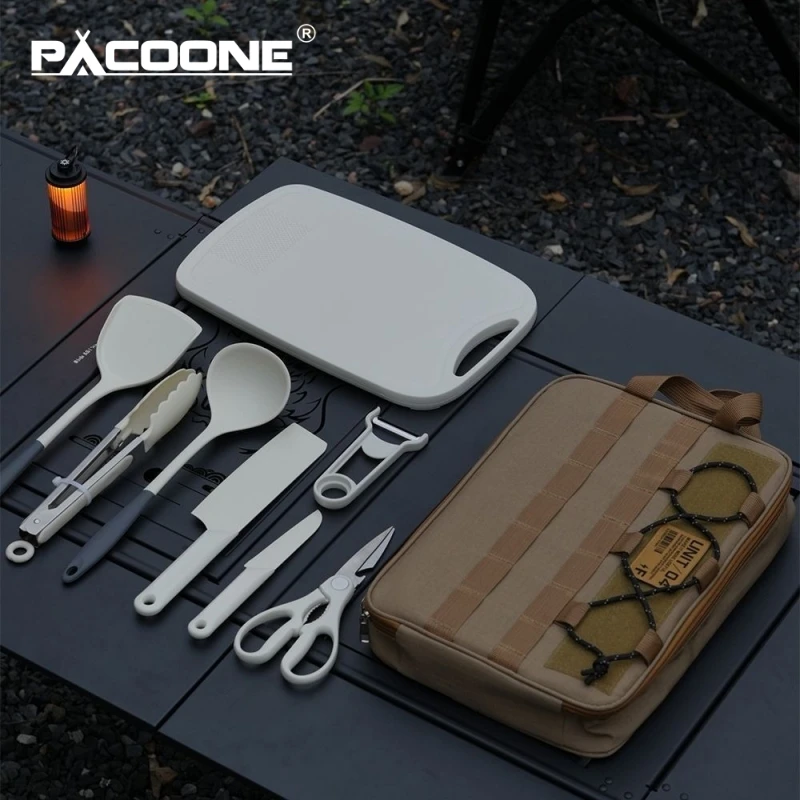 Многофункциональный набор кухонных принадлежностей PACOONE из 9 предметов с сумкой для хранения для пикника на природе
Многофункциональный набор кухонных принадлежностей PACOONE из 9 предметов с сумкой для хранения для пикника на природе