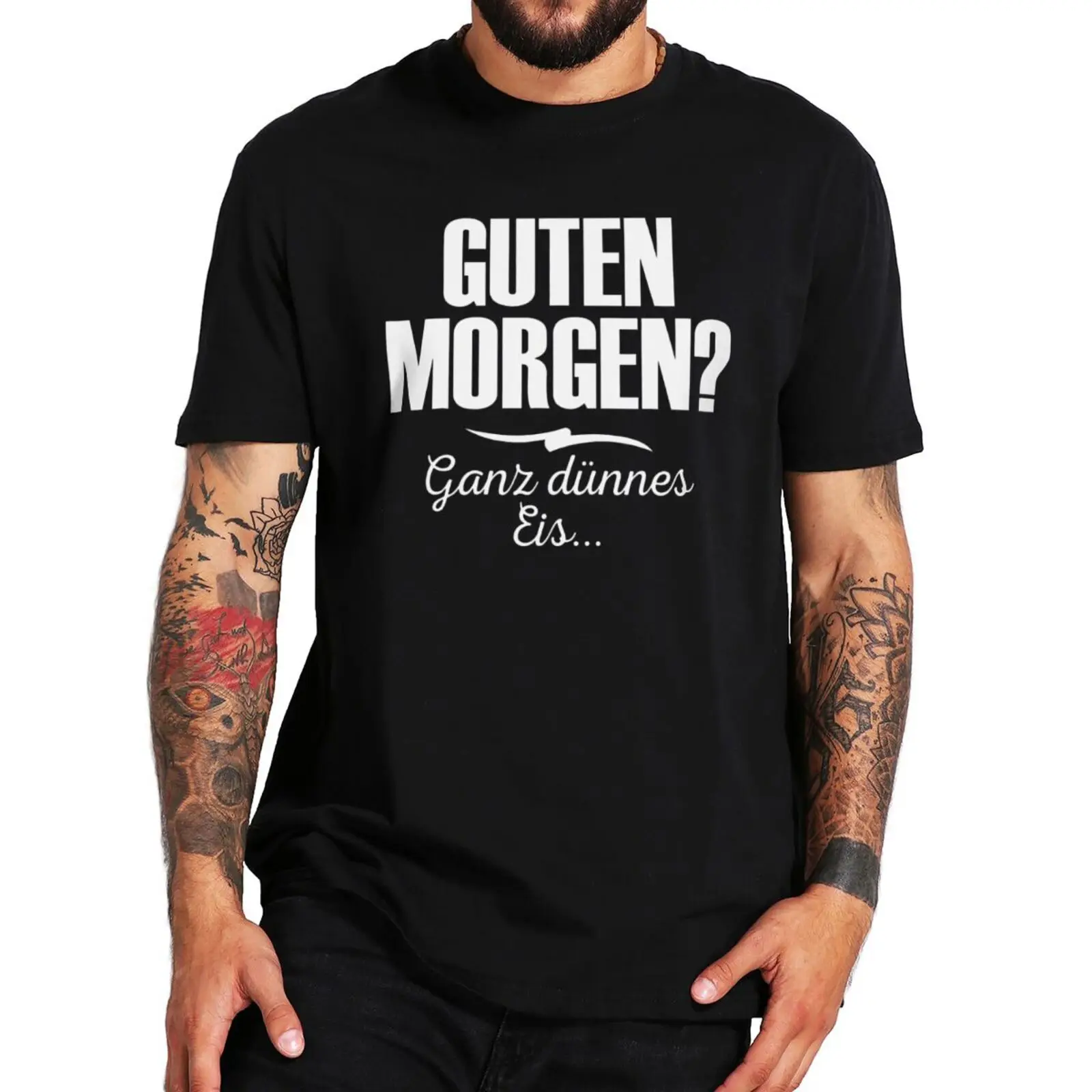 Good Morning Quite Thin Ice T Shirt Funny German Saying Summer Novelty Tshirt With Text Guten Morgen Ganz Thin Eis Tee TopF
Good Morning Quite Thin Ice T Shirt Funny German Saying Summer Novelty Tshirt With Text Guten Morgen Ganz Thin Eis Tee TopF