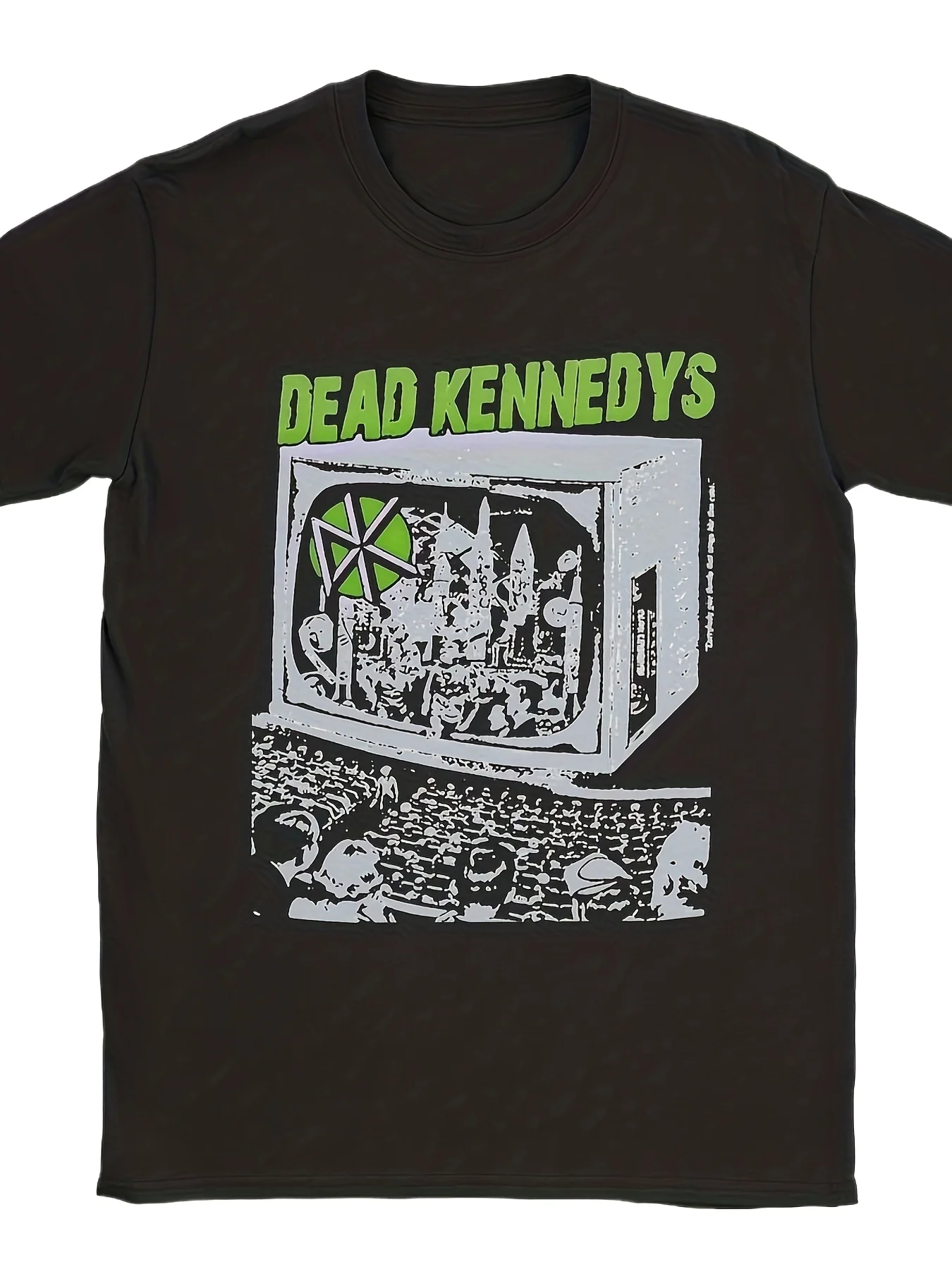 Vintage Dead Kennedy's Graphic Retro TV Design T-Shirt 100% Cotton O-Neck Short Sleeve Summer Casual Mens T-shirt Streetwear
Vintage Dead Kennedy's Graphic Retro TV Design T-Shirt 100% Cotton O-Neck Short Sleeve Summer Casual Mens T-shirt Streetwear