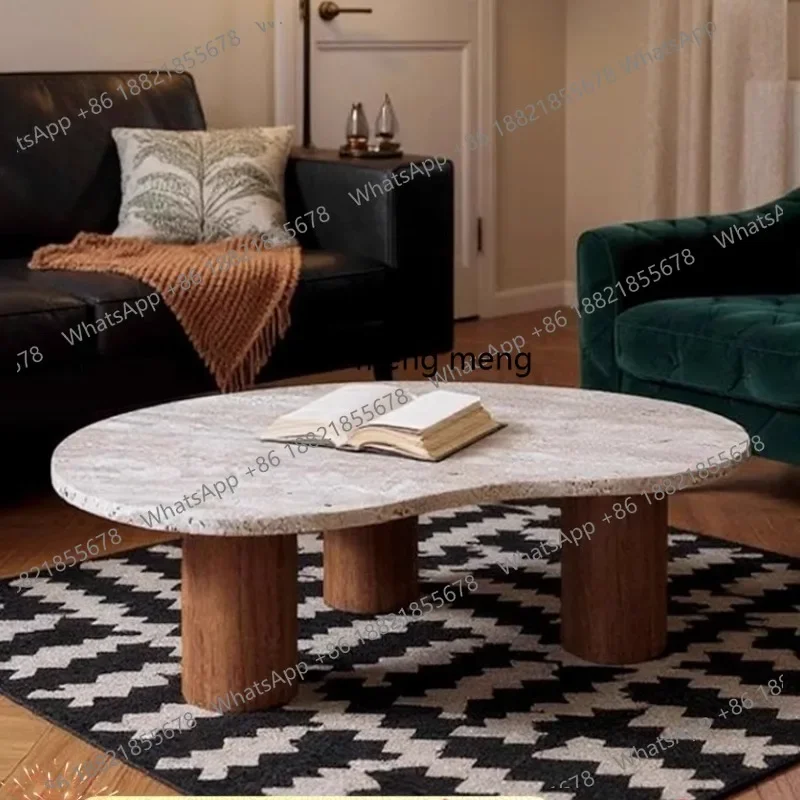 Medieval natural travertine coffee table combination B & B villa retro living room designer special-shaped moon coffee table
Medieval natural travertine coffee table combination B & B villa retro living room designer special-shaped moon coffee table
