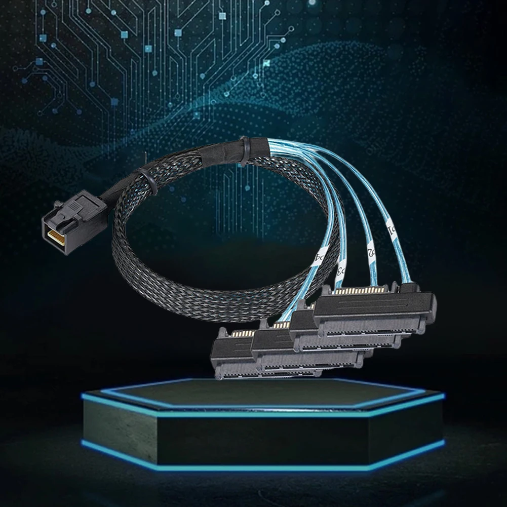 Кабель-адаптер MiniSAS HD SFF-8643 36P на 4SFF-8482 29+15P SATA для подключения SATA-накопителей и SAS-накопителей, 0.5м/1м
Кабель-адаптер MiniSAS HD SFF-8643 36P на 4SFF-8482 29+15P SATA для подключения SATA-накопителей и SAS-накопителей, 0.5м/1м