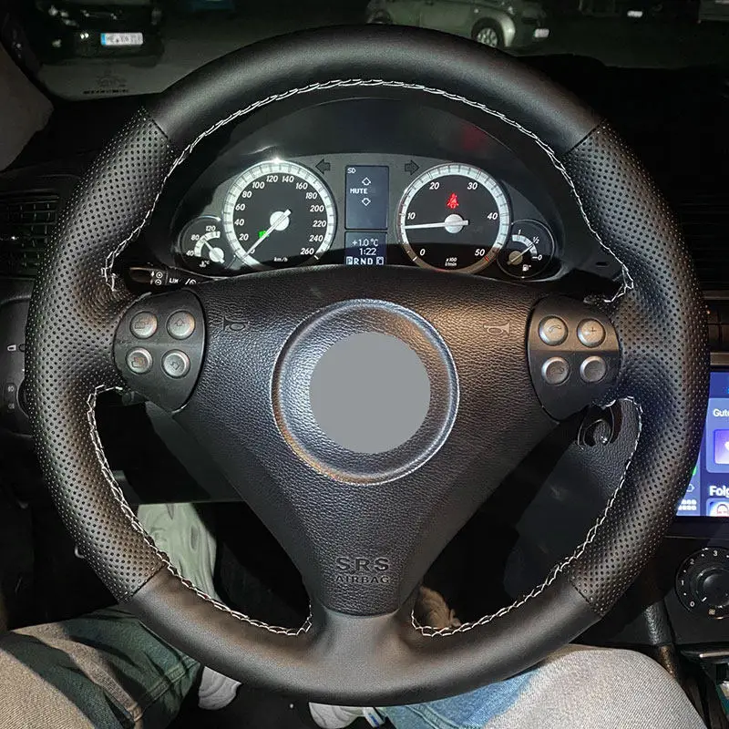 For Mercedes Benz C-Class W203 2004-2007 SLK-Class R171 2004-2008 Car Interior Steering Wheel Cover Microfiber Leather Trim
For Mercedes Benz C-Class W203 2004-2007 SLK-Class R171 2004-2008 Car Interior Steering Wheel Cover Microfiber Leather Trim