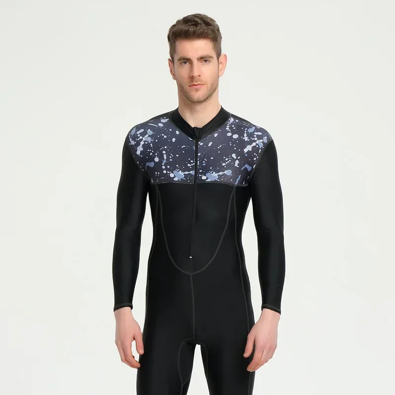 Outdoor Wetsuit Men's Zipper Full Body One-piece Long Sleeve Pants Sunscreen Swimsuit Sports Fitness Equipment 
Outdoor Wetsuit Men's Zipper Full Body One-piece Long Sleeve Pants Sunscreen Swimsuit Sports Fitness Equipment