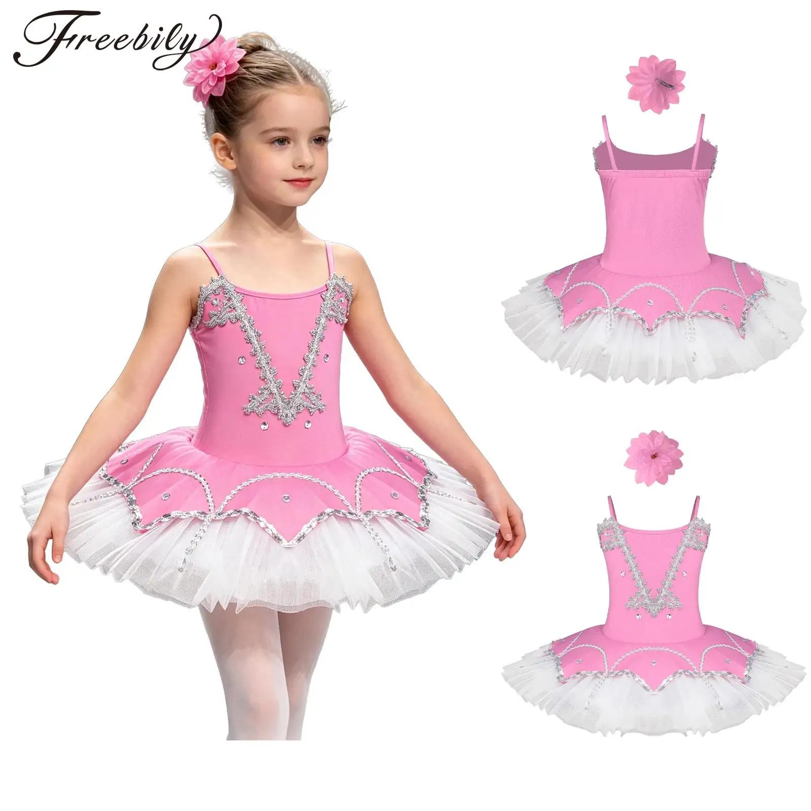 Kids Girls Ballet Tutu Layered Dresses school show Performance Costume Spaghetti Straps Ballerina Dance Princess Party Dress
Kids Girls Ballet Tutu Layered Dresses school show Performance Costume Spaghetti Straps Ballerina Dance Princess Party Dress