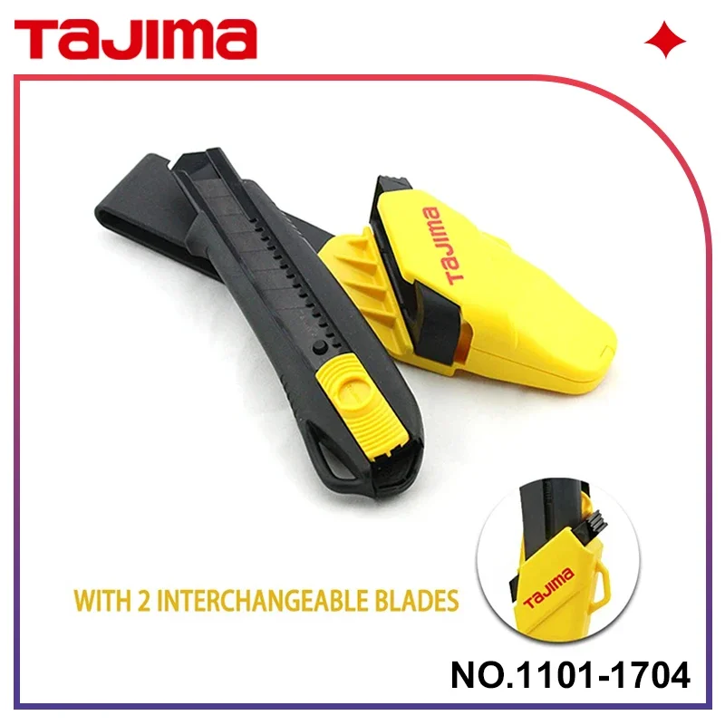 TAJIMA 1101-1704 Utility Knife Japanese Universal Knife 18mm DRIVER with Segmented Blades with 2 Interchangeable Blades
TAJIMA 1101-1704 Utility Knife Japanese Universal Knife 18mm DRIVER with Segmented Blades with 2 Interchangeable Blades