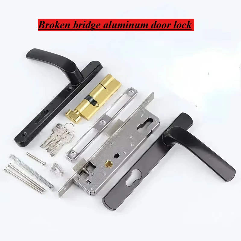 Алюминиевый дверной замок из трех предметов, одноточечный дверной замок из алюминиевого сплава, дверная ручка из алюминиевого сплава, замок с корпусом 85 + 30
Алюминиевый дверной замок из трех предметов, одноточечный дверной замок из алюминиевого сплава, дверная ручка из алюминиевого сплава, замок с корпусом 85 + 30