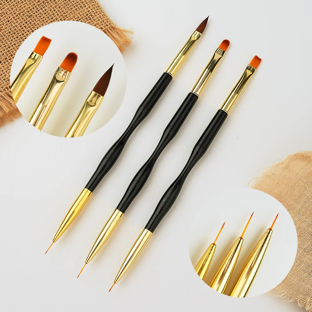 Sweet-Z 1/3 Pcs Nail brushes Dual Use Gel Gradient Brush Pinceles Ultra Liner Drawing Pen Dual End Nail Art Design Painting Tool
Sweet-Z 1/3 Pcs Nail brushes Dual Use Gel Gradient Brush Pinceles Ultra Liner Drawing Pen Dual End Nail Art Design Painting Tool