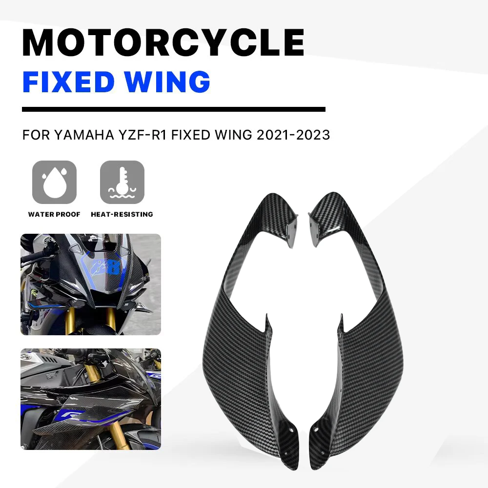 R1 Winglet Spoiler For Yamaha R1M 2020-2025 Front Side Wings Fairing Downforce Moto Parts ABS Plastic Installed By Bolts carbon
R1 Winglet Spoiler For Yamaha R1M 2020-2025 Front Side Wings Fairing Downforce Moto Parts ABS Plastic Installed By Bolts carbon