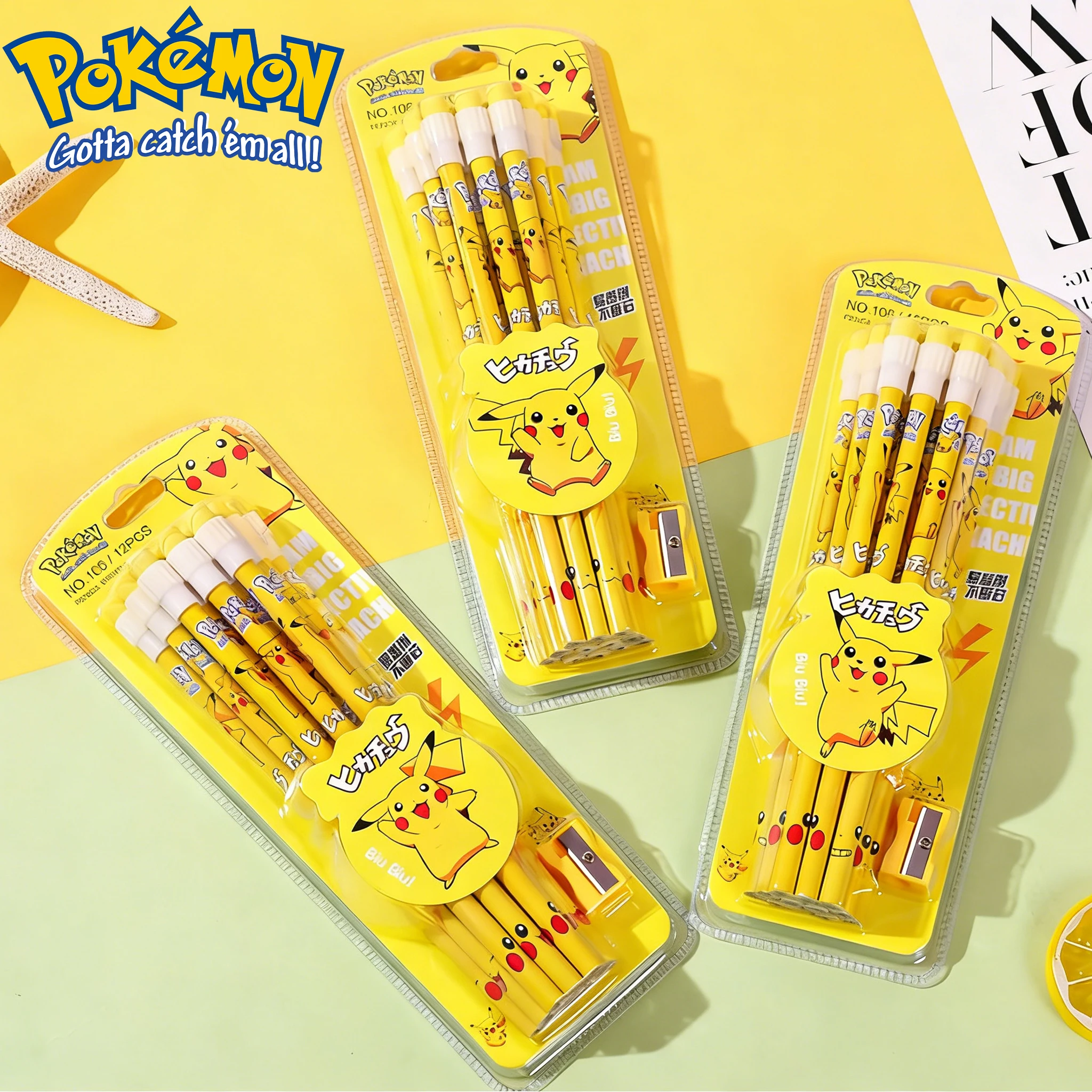 Набор карандашей Pokemon Pikachu, 12 шт., милые канцелярские принадлежности Kawaii, детские карандаши для письма, школьные принадлежности для студентов, подарочная коробка на день рождения, Рождество
Набор карандашей Pokemon Pikachu, 12 шт., милые канцелярские принадлежности Kawaii, детские карандаши для письма, школьные принадлежности для студентов, подарочная коробка на день рождения, Рождество