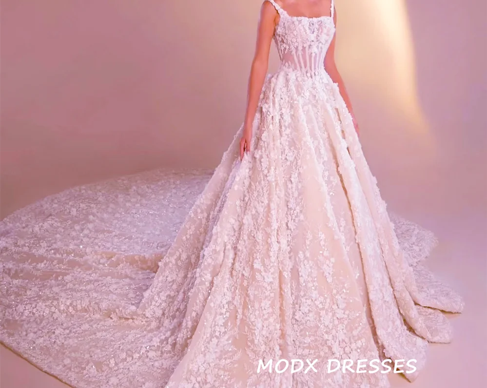 MODX Exquisite 2026 A-line Sleeveless Wedding Dress Spaghetti Strap Applique Lace Bridal Gown Customized Vestidos De Novia
MODX Exquisite 2026 A-line Sleeveless Wedding Dress Spaghetti Strap Applique Lace Bridal Gown Customized Vestidos De Novia