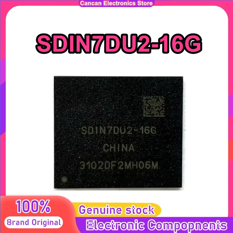 SDIN7DU2-16G Version 4.41 EMMC 16GB 0-10 Flash chip font library IC New Original in Stock
SDIN7DU2-16G Version 4.41 EMMC 16GB 0-10 Flash chip font library IC New Original in Stock