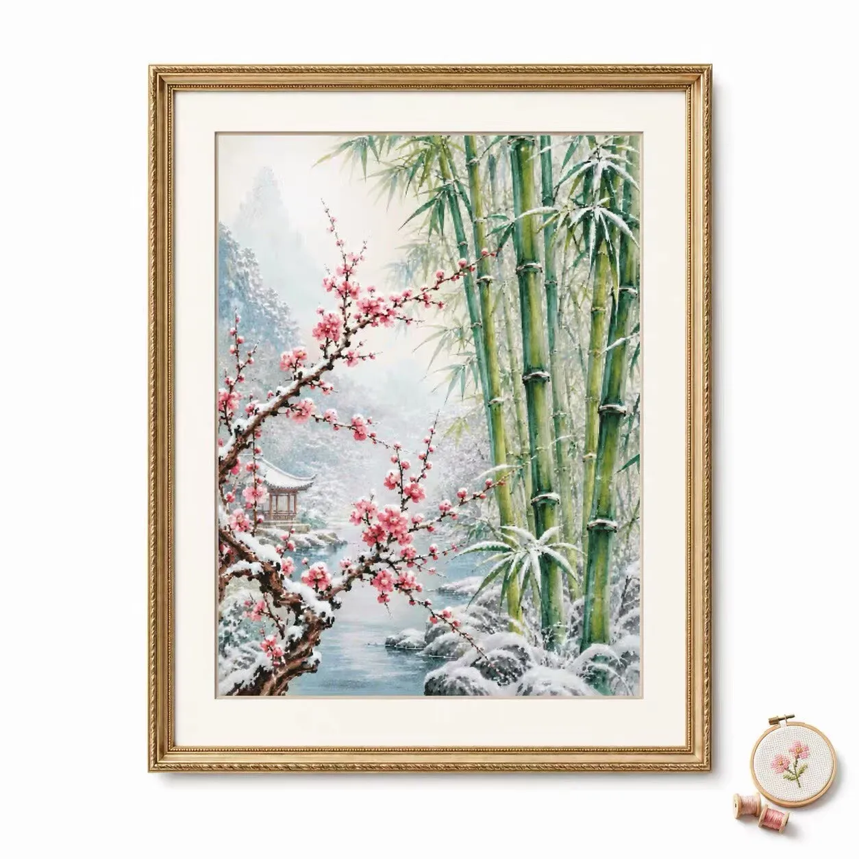 ZZ8792 Snow Plum Bamboo 14CT 16CT 18CT Stamped Canvas Cross Stitch DIY Set Needlework Embroidery 126 Colors
ZZ8792 Snow Plum Bamboo 14CT 16CT 18CT Stamped Canvas Cross Stitch DIY Set Needlework Embroidery 126 Colors