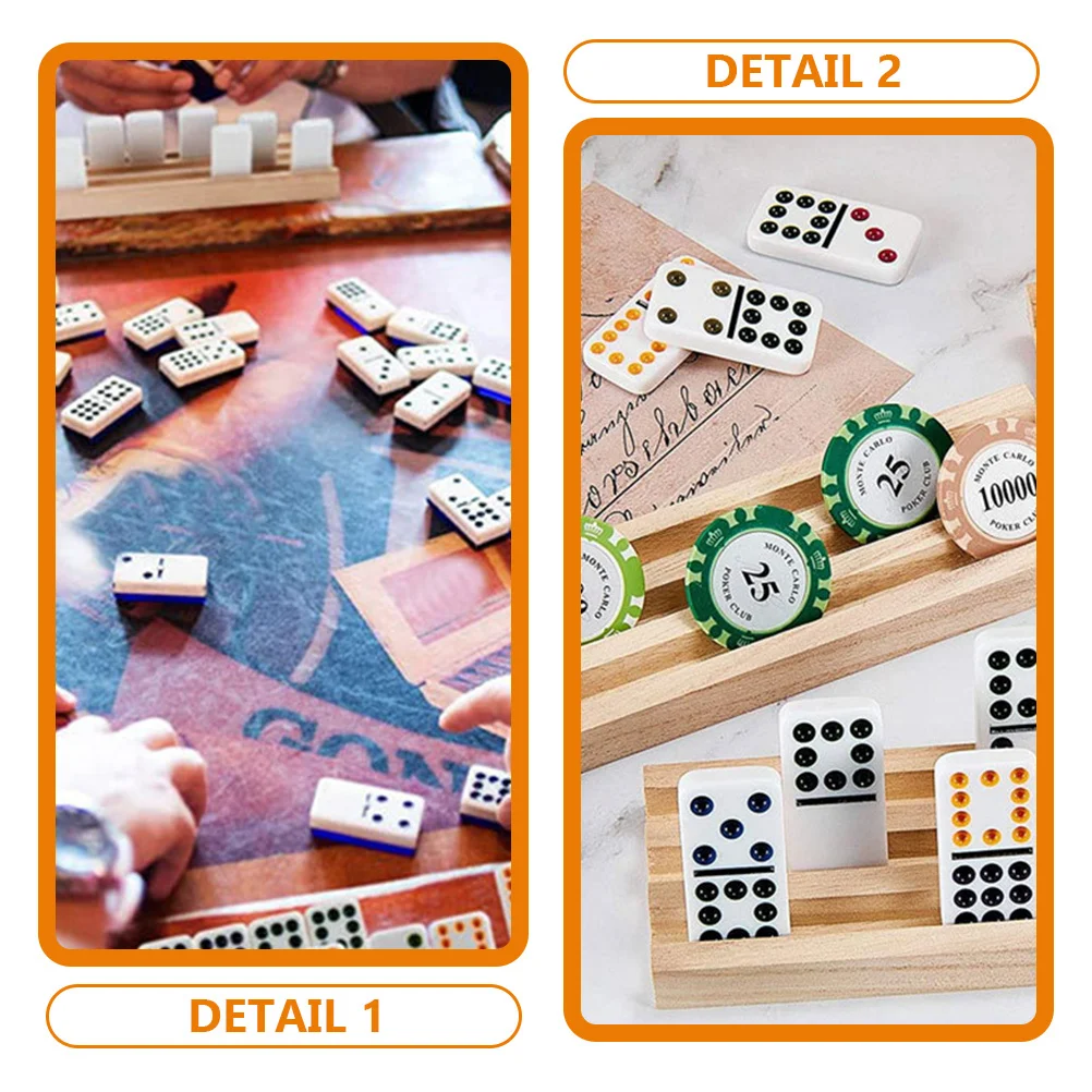 Wooden Domino Rack Durable Natural Wood Base Multi-Slot Display Holder Oblique Angle Domino Cards Organizer DIY Accessory
Wooden Domino Rack Durable Natural Wood Base Multi-Slot Display Holder Oblique Angle Domino Cards Organizer DIY Accessory