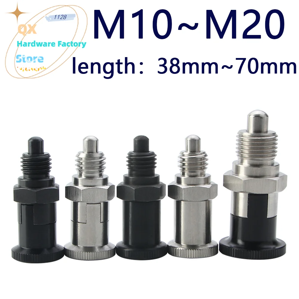 High Precision Stainless Steel Index Pin Spring Pull Pin Self-Locking/Reset Knob Plunger Positioning Pin With Locking Nut
High Precision Stainless Steel Index Pin Spring Pull Pin Self-Locking/Reset Knob Plunger Positioning Pin With Locking Nut