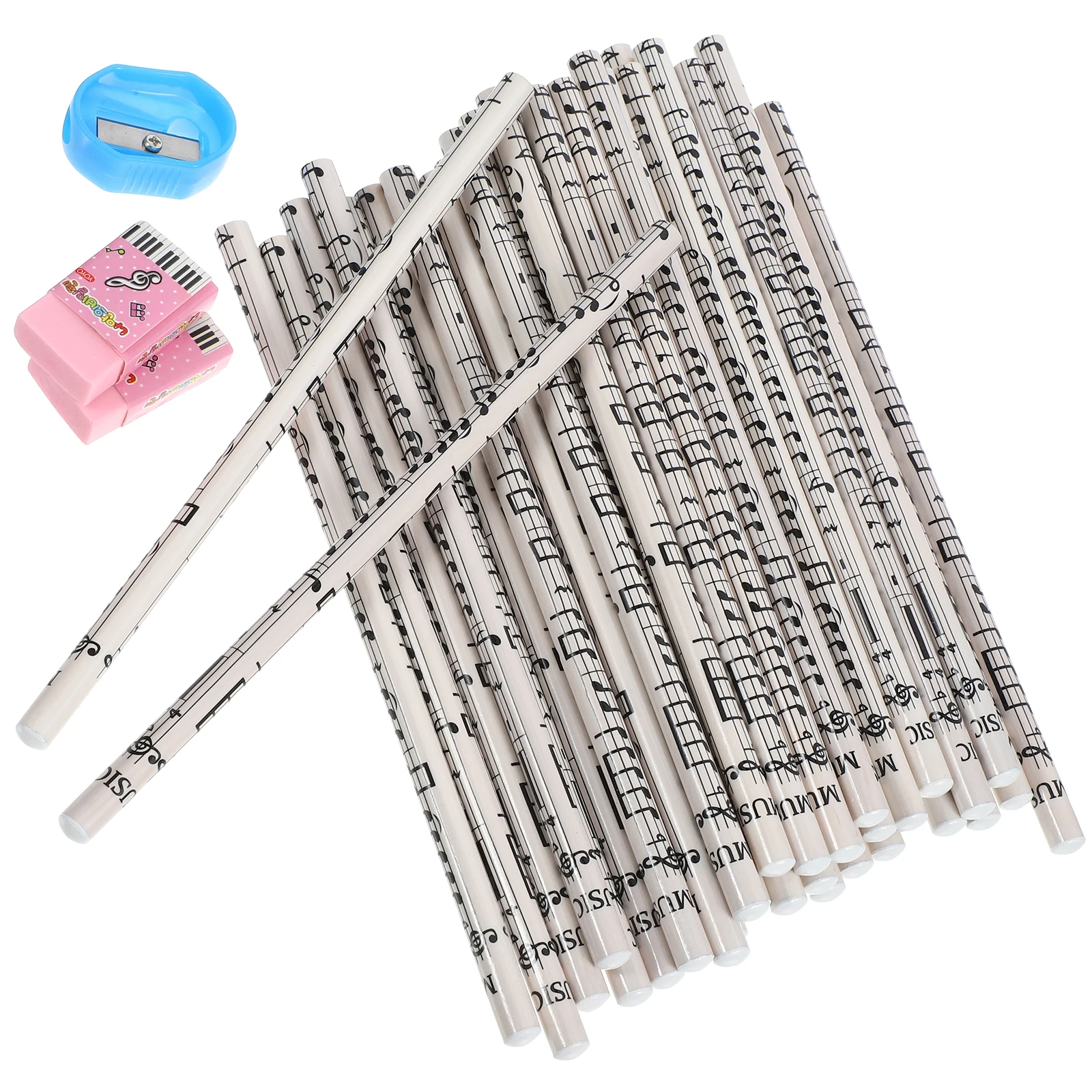 36pcs Music Note Pencils White Kids School Supplies Party Gifts Students Classroom Stationery Round Eraser Included
36pcs Music Note Pencils White Kids School Supplies Party Gifts Students Classroom Stationery Round Eraser Included