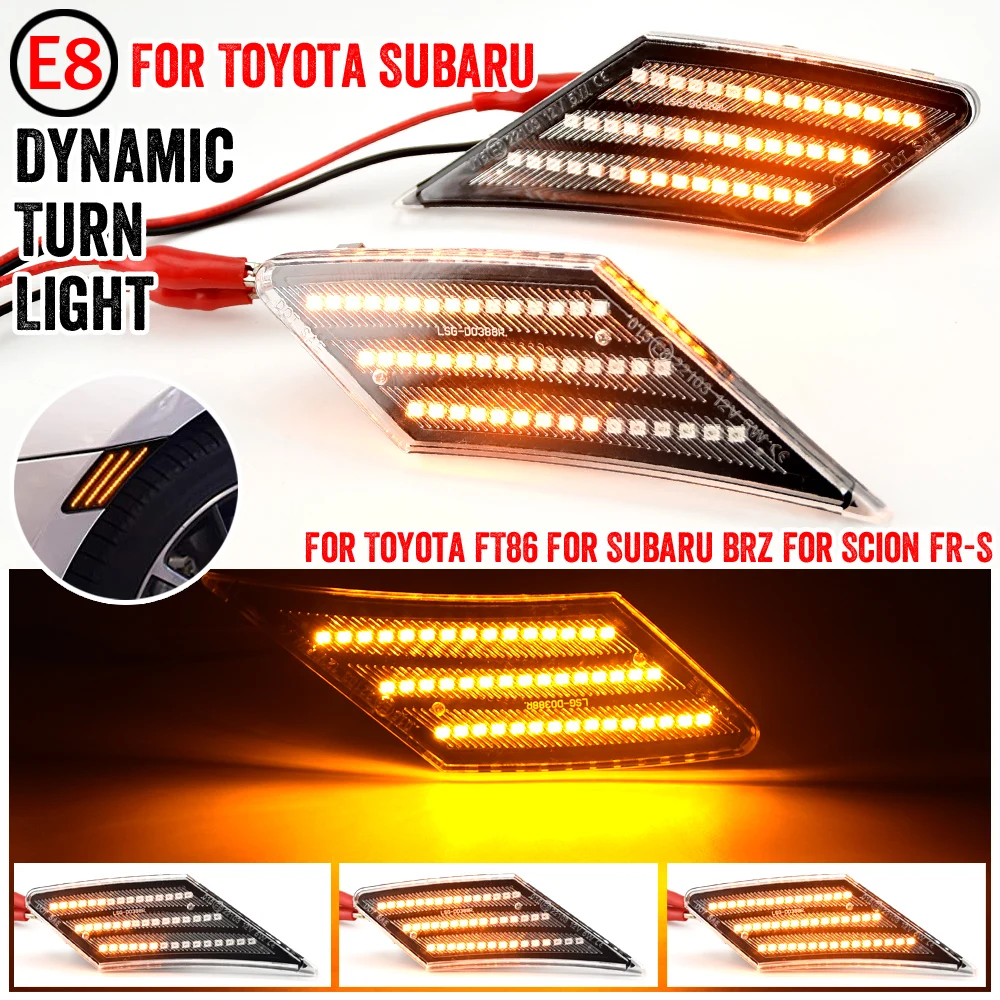 2 шт. светодиодные боковые габаритные фонари указателя поворота, динамические фонари для Scion FR-S 2013-2019 Subaru BRZ 2013-2019 Toyota FT86 2013-2019
2 шт. светодиодные боковые габаритные фонари указателя поворота, динамические фонари для Scion FR-S 2013-2019 Subaru BRZ 2013-2019 Toyota FT86 2013-2019