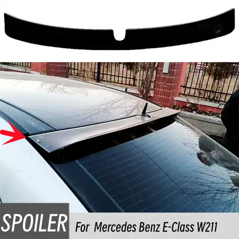 For 2002-2009 Mercedes Benz E-Class W211 E180 200 260 300 320 240 230 280 35 Rear windshield Trunk Lid Car Spoiler Wings Tuning