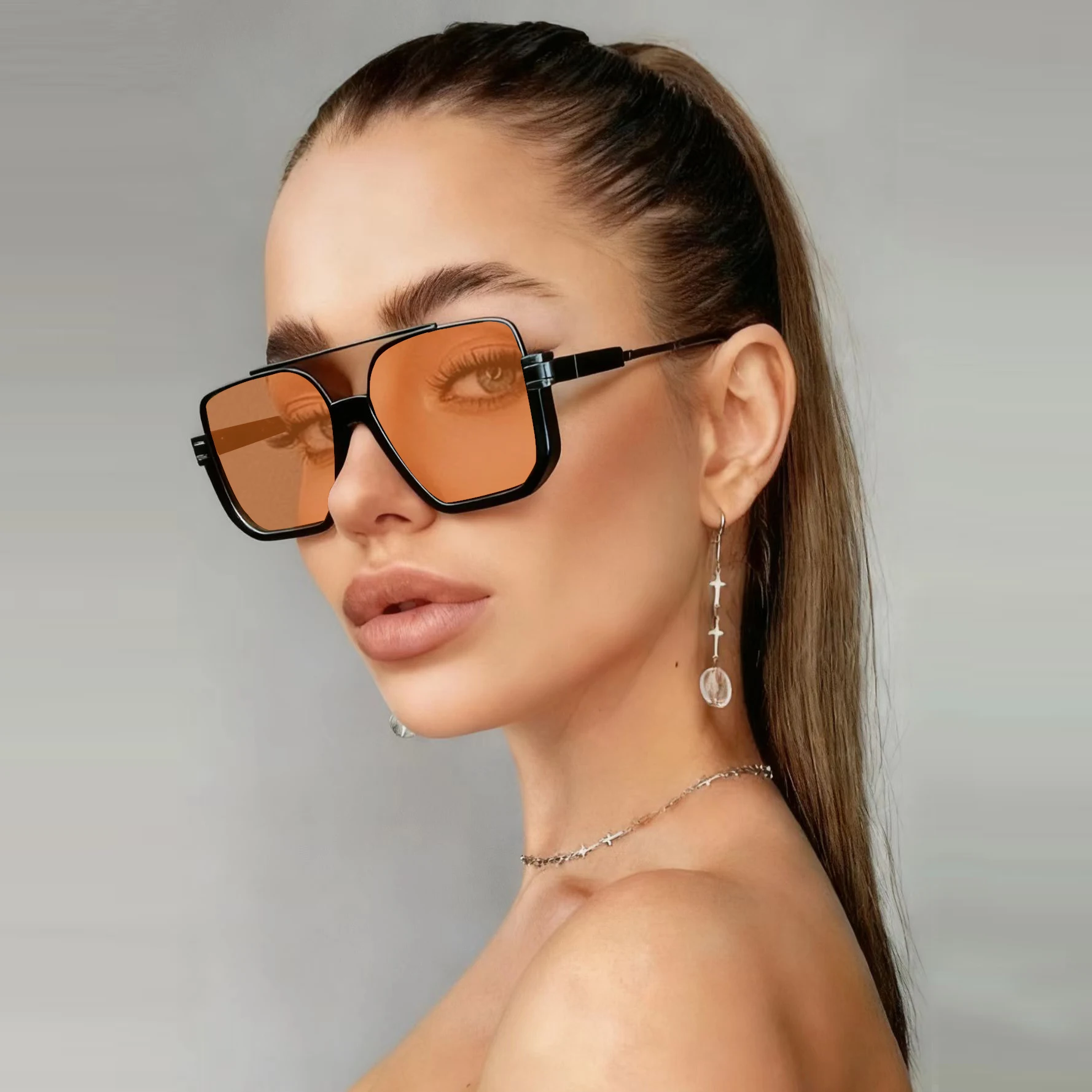 New Large Frame Sunglasses For Men And Women Fashionable Square Sunglasses Internet Famous Lnstagram Glasses UV400 Goggles
New Large Frame Sunglasses For Men And Women Fashionable Square Sunglasses Internet Famous Lnstagram Glasses UV400 Goggles