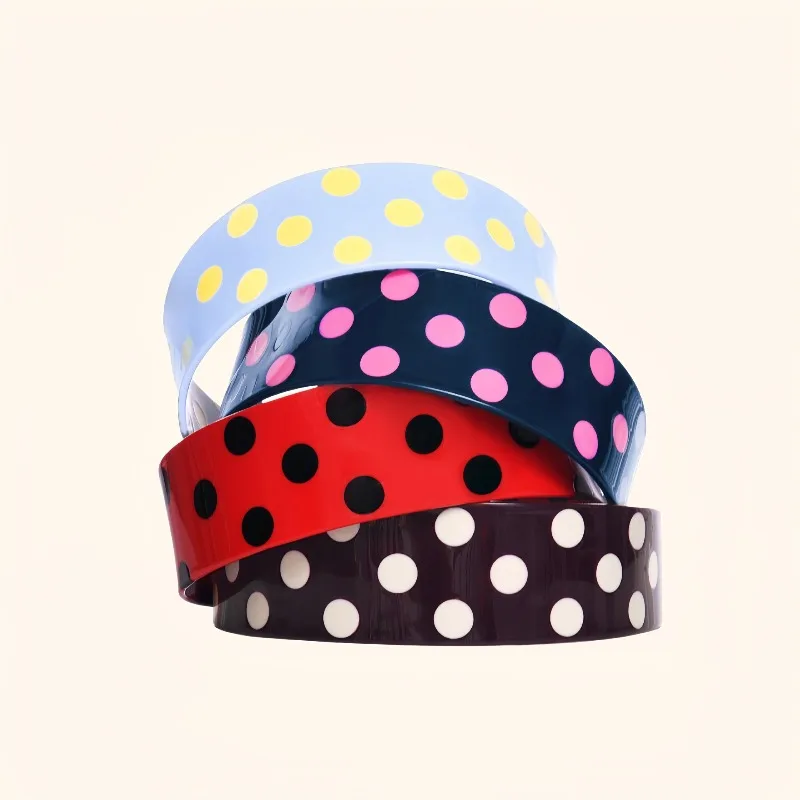 Dopamine Vintage Polka Dot Wide Headband for Women Girls, Glossy Acrylic Hair Hoop Cute Sweet Hair Accessories Daily Party
Dopamine Vintage Polka Dot Wide Headband for Women Girls, Glossy Acrylic Hair Hoop Cute Sweet Hair Accessories Daily Party