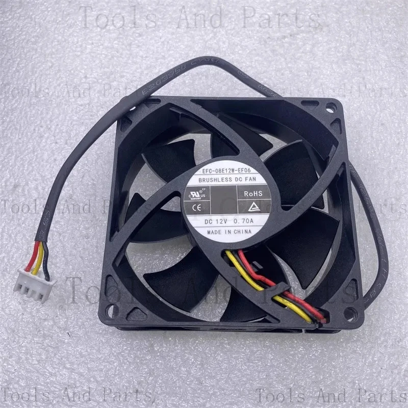 EFC-08E12W-EF07 EF06 80*80*25Mm 12V 0.70A 3-Wire Server Inverter Switch Cooling Fan
EFC-08E12W-EF07 EF06 80*80*25Mm 12V 0.70A 3-Wire Server Inverter Switch Cooling Fan